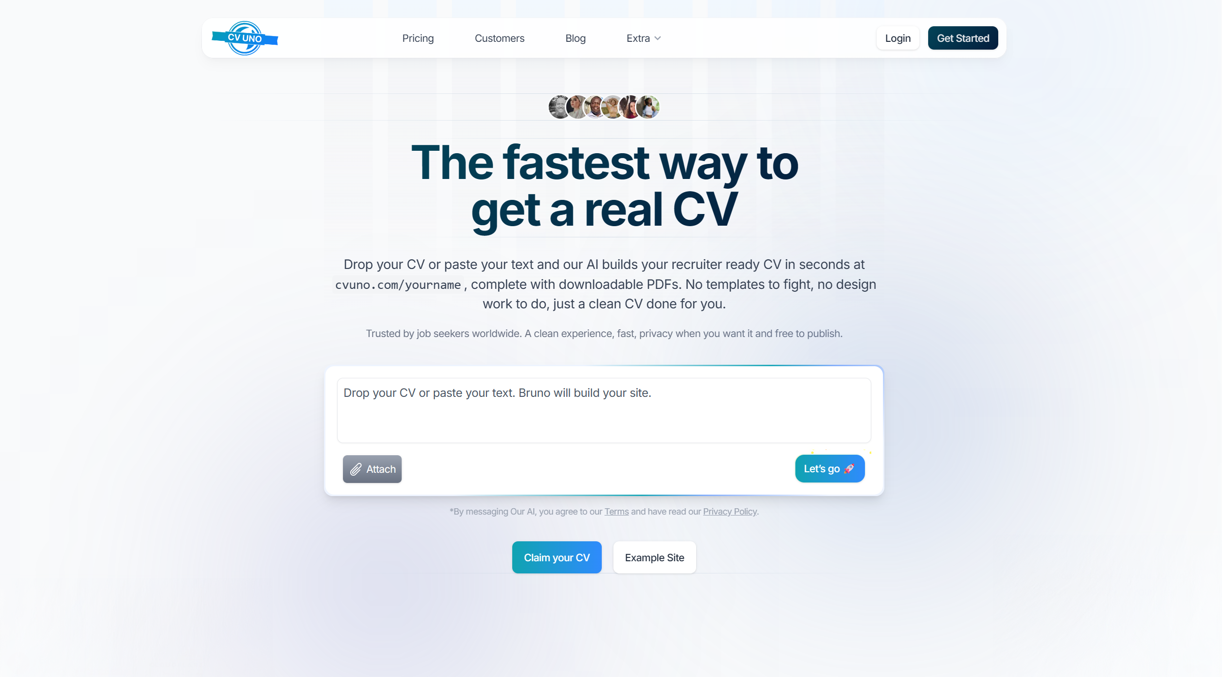 CVUno – AI ferilskrárgerð